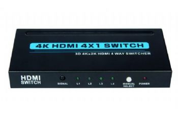 HDMI-Switch 4IN/1UT 3D/4K Automatisk