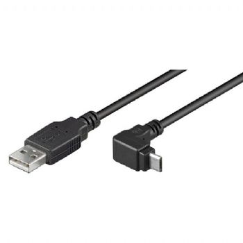 USB kabel - Micro B Android vinklad 1,8 M
