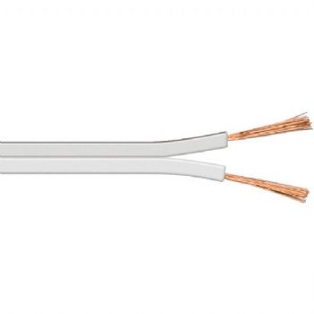 Hgtalarkabel 2x0,75 mm Vit 100 M