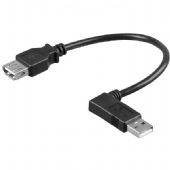 USB kabel A Hona - A Hane Vinklad 0,3 M