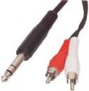 2xRCA - 6,35 mm Hane 1,5 M