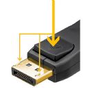 Displayportkabel Guld 1 M