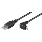 USB kabel - Micro B Android vinklad 1,8 M