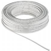 Hgtalarkabel 2x0,75 mm Vit 50 M