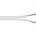 Hgtalarkabel 2x0,75 mm Vit 50 M