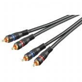 2xRCA Hane - 2xRCA Hane Guld 0,2 M